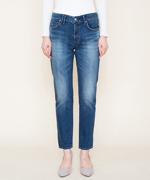 Moname(モナーム)の「Moname ボーイズスリム デニム CHARLOTTE(シャルロット)/41173003(デニムパンツ・レディース・ブルー・24inch/25inch/26inch/23inch/22inch/27inch)」の1枚目の写真