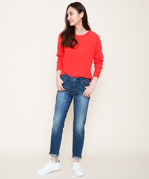 Moname(モナーム)の「Moname ボーイズスリム デニム CHARLOTTE(シャルロット)/41173003(デニムパンツ・レディース・ブルー・24inch/25inch/26inch/23inch/22inch/27inch)」の16枚目の写真