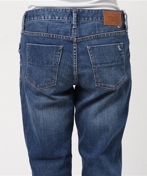Moname(モナーム)の「Moname ボーイズスリム デニム CHARLOTTE(シャルロット)/41173003(デニムパンツ・レディース・ブルー・24inch/25inch/26inch/23inch/22inch/27inch)」の2枚目の写真