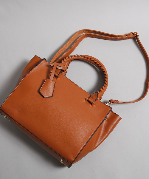 PLAIN CLOTHING(プレーンクロージング)の「フェミニンハンドル2wayバッグ【PLAIN CLOTHING】(トートバッグ・レディース・ブラック/ライトグレー/グレー/ベージュ/ネイビー/レッド/キャメル・FREE)」の20枚目の写真