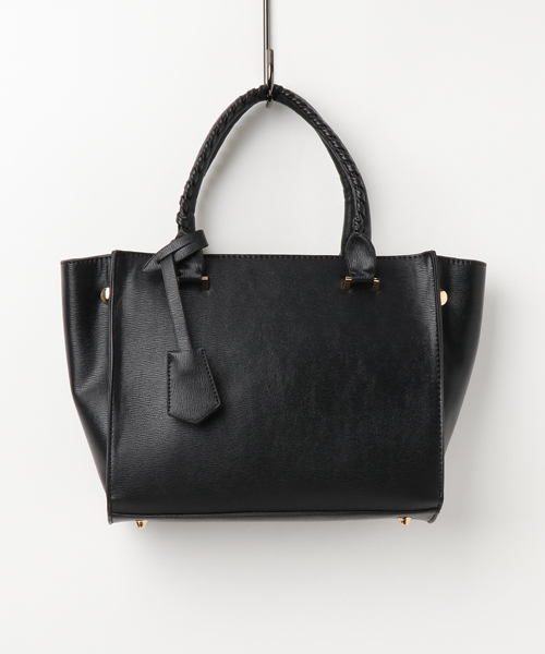 PLAIN CLOTHING(プレーンクロージング)の「フェミニンハンドル2wayバッグ【PLAIN CLOTHING】(トートバッグ・レディース・ブラック/ライトグレー/グレー/ベージュ/ネイビー/レッド/キャメル・FREE)」の17枚目の写真