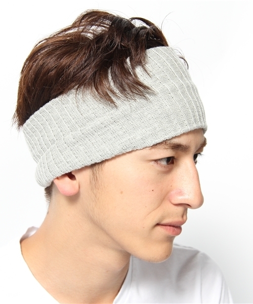 WEGO（ウィゴー）の「リブアミヘアバンド（ヘアバンド・メンズ・ブラック/ダークグレー/ブラウン/ベージュ/ネイビー・FREE）」の8枚目の写真