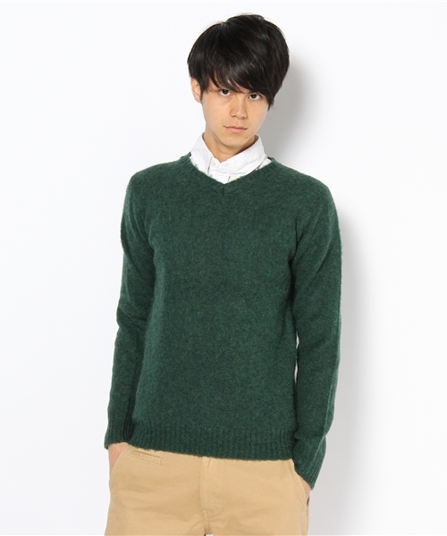 CIAOPANIC(チャオパニック)の「【Ciaopanic】 シェット起毛浅VP/OKNIT(ニット/セーター・メンズ・グレー/ワインレッド/ブラウン/ネイビー/オレンジ/マスタード/モスグリーン/グリーン/キャメル・MEDIUM/LARGE)」の4枚目の写真