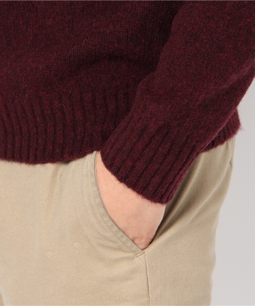 CIAOPANIC(チャオパニック)の「【Ciaopanic】 シェット起毛浅VP/OKNIT(ニット/セーター・メンズ・グレー/ワインレッド/ブラウン/ネイビー/オレンジ/マスタード/モスグリーン/グリーン/キャメル・MEDIUM/LARGE)」の11枚目の写真