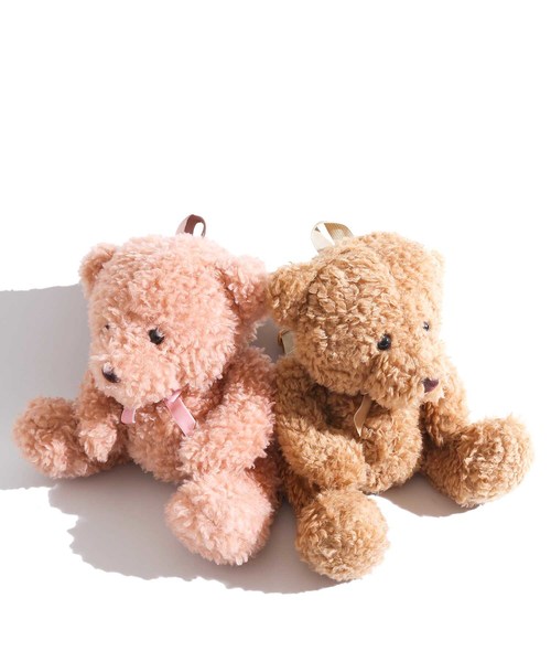 WEGO（ウィゴー）の「WEGO/プードルファーベアぬいぐるみリュック（バックパック/リュック・レディース・ピンク/ブラウン・FREE）」の7枚目の写真