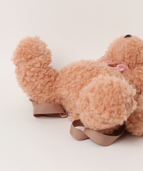 WEGO（ウィゴー）の「WEGO/プードルファーベアぬいぐるみリュック（バックパック/リュック・レディース・ピンク/ブラウン・FREE）」の5枚目の写真