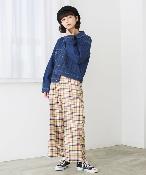 WEGO（ウィゴー）の「WEGO/ボリュームスリーブビッグシルエットデニムジャケット（デニムジャケット・レディース・インディゴブルー/ダークインディゴブルー・MEDIUM/LARGE）」の13枚目の写真