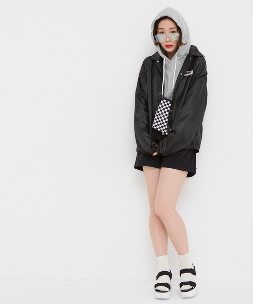 WEGO（ウィゴー）の「WEGO/ベーシックサコッシュ（ショルダーバッグ・メンズ・ブラック/その他1/その他2/ブラック系その他/ベージュ・FREE）」の14枚目の写真