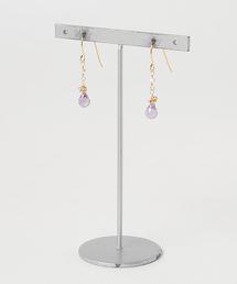 【岩座】淡水真珠×雫石ピアス