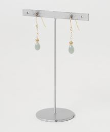 岩座 IWAKURA（イワクラ）の「【岩座】淡水真珠×雫石ピアス（ピアス（両耳用））」