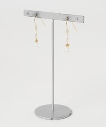岩座 IWAKURA（イワクラ）の「【岩座】淡水真珠×雫石ピアス（ピアス（両耳用））」