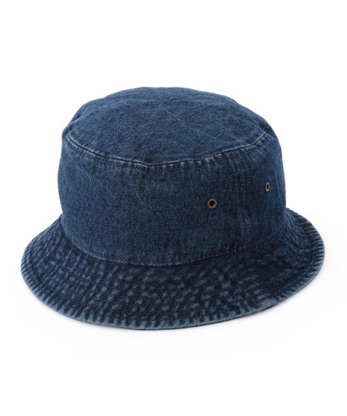 newhattan（ニューハッタン）の「NEWHATTAN: デニム バケットハット（ハット・メンズ・ライトブルー/ネイビー/ダークブルー・LARGE/MEDIUM）」の3枚目の写真