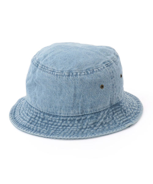newhattan（ニューハッタン）の「NEWHATTAN: デニム バケットハット（ハット・メンズ・ライトブルー/ネイビー/ダークブルー・LARGE/MEDIUM）」の9枚目の写真
