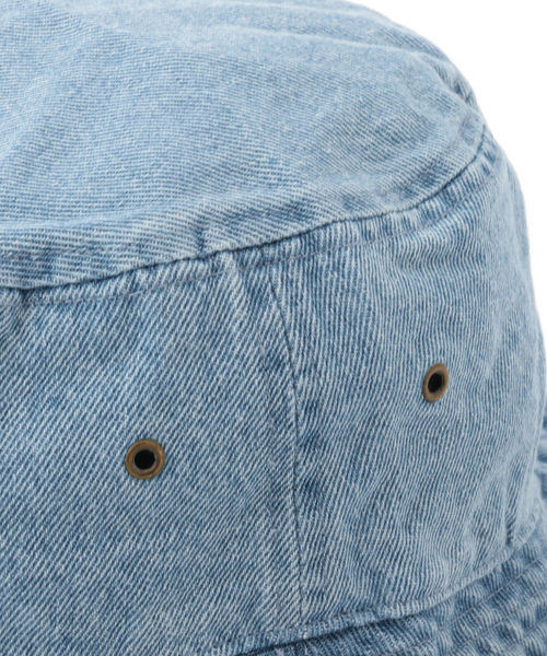 newhattan（ニューハッタン）の「NEWHATTAN: デニム バケットハット（ハット・メンズ・ライトブルー/ネイビー/ダークブルー・LARGE/MEDIUM）」の7枚目の写真