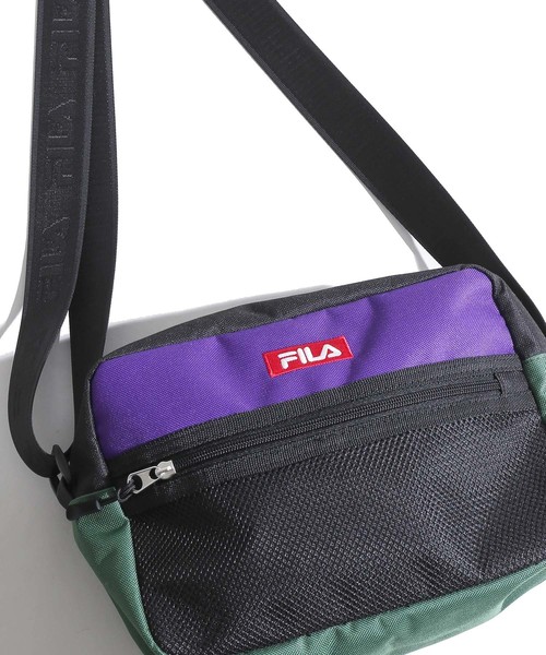 FILA(フィラ)の「∴WEGO/FILA別注メッシュポケットスクエアショルダーバッグ(ショルダーバッグ・メンズ・ブラック/ベージュ/マルチ/その他2・FREE)」の4枚目の写真