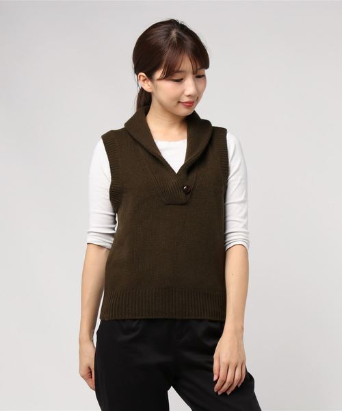 MARGARET HOWELL（マーガレットハウエル）の「SHAWL COLLAR VEST