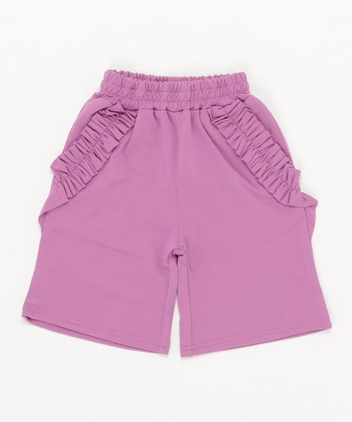 RUGGEDWORKS（ラゲッドワークス）の「ポケットフリルガウチョパンツ（その他パンツ・キッズ・ベージュ/ラベンダー/カーキオリーブ・80ｃｍ/90cm/110cm/100cm/120cm/130cm/140cm）」の3枚目の写真