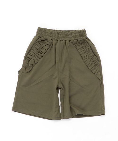 RUGGEDWORKS（ラゲッドワークス）の「ポケットフリルガウチョパンツ（その他パンツ・キッズ・ベージュ/ラベンダー/カーキオリーブ・80ｃｍ/90cm/110cm/100cm/120cm/130cm/140cm）」の2枚目の写真