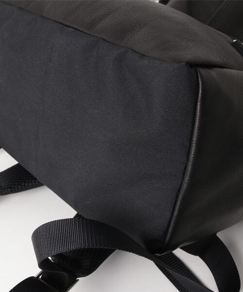 DECADE（ディケイド）の「レザーxコーデュラナイロン・バックパック　DECADE(No-01130S)　ﾃﾞｨｹｲﾄﾞ Oiled Leather x Cordura Nylon Back Pack（バックパック/リュック・メンズ・ブラック×ブラック/ブラック×シルバー/ブラック・フリー）」の20枚目の写真