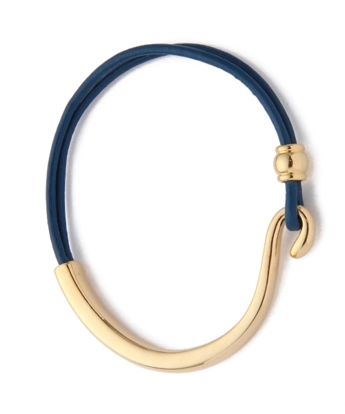 green label relaxing(グリーンレーベルリラクシング)の「GT レザー&メタル/ブレスレット(ブレスレット・レディース・レッド/オレンジ/イエロー/ライム/ネイビー/ブラック/ホワイト/ブラウン/コバルトブルー/ワインレッド/その他1/ロイヤルブルー・フリー)」の7枚目の写真