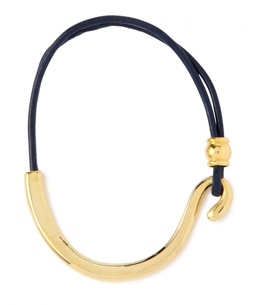 green label relaxing(グリーンレーベルリラクシング)の「GT レザー&メタル/ブレスレット(ブレスレット・レディース・レッド/オレンジ/イエロー/ライム/ネイビー/ブラック/ホワイト/ブラウン/コバルトブルー/ワインレッド/その他1/ロイヤルブルー・フリー)」の1枚目の写真