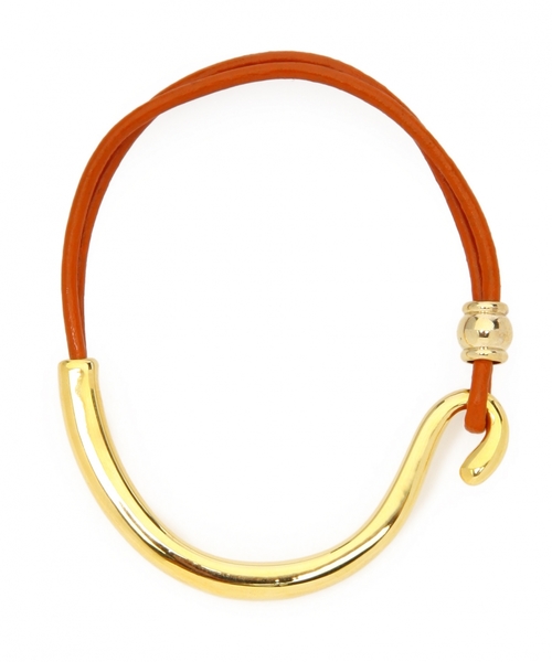 green label relaxing(グリーンレーベルリラクシング)の「GT レザー&メタル/ブレスレット(ブレスレット・レディース・レッド/オレンジ/イエロー/ライム/ネイビー/ブラック/ホワイト/ブラウン/コバルトブルー/ワインレッド/その他1/ロイヤルブルー・フリー)」の11枚目の写真