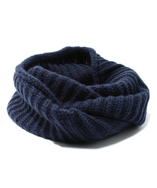 WEGO（ウィゴー）の「WEGO/ニットスヌード（ストール/ショール・メンズ・オフホワイト/ブラック/グレー/サックスブルー/ネイビー/ライトパープル/キャメル/レッド・FREE）」の14枚目の写真