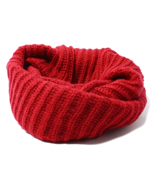 WEGO（ウィゴー）の「WEGO/ニットスヌード（ストール/ショール・メンズ・オフホワイト/ブラック/グレー/サックスブルー/ネイビー/ライトパープル/キャメル/レッド・FREE）」の8枚目の写真