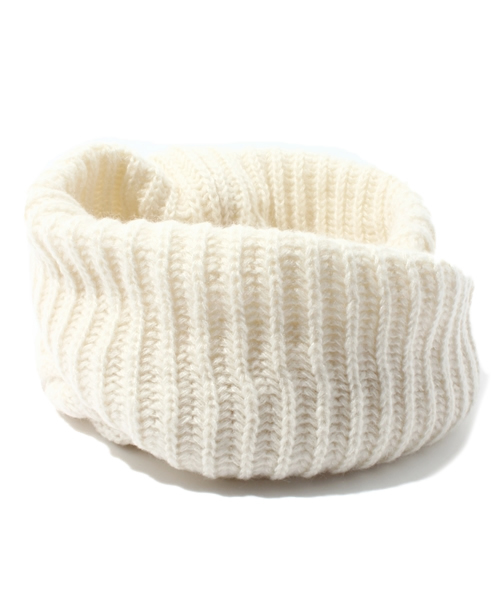 WEGO（ウィゴー）の「WEGO/ニットスヌード（ストール/ショール・メンズ・オフホワイト/ブラック/グレー/サックスブルー/ネイビー/ライトパープル/キャメル/レッド・FREE）」の20枚目の写真