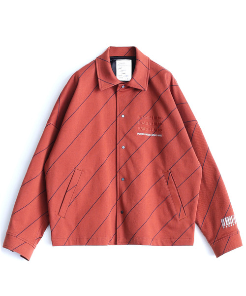 SHAREEF（シャリーフ）の「BIAS LINE SHORT BLOUSON（ブルゾン・メンズ・ネイビー/ブラック/オレンジ・1/3/2）」の2枚目の写真