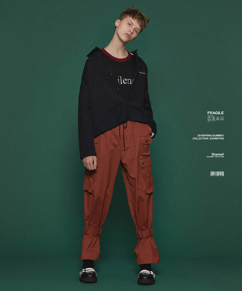 SHAREEF（シャリーフ）の「BIAS LINE SHORT BLOUSON（ブルゾン・メンズ・ネイビー/ブラック/オレンジ・1/3/2）」の18枚目の写真