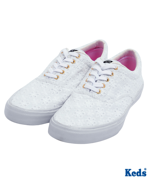 MILKFED.（ミルクフェド）の「Keds by MILKFED（スニーカー・レディース・ホワイト/ブラック/ピンク・23cm/23.5cm/24cm/24.5cm）」の2枚目の写真