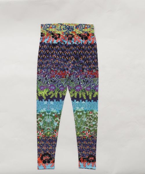 Desigual（デシグアル）の「ジャングルプリント柄レギンス JOHANNA（レギンス/スパッツ・レディース・ブルー・S/M/L/2L）」の2枚目の写真