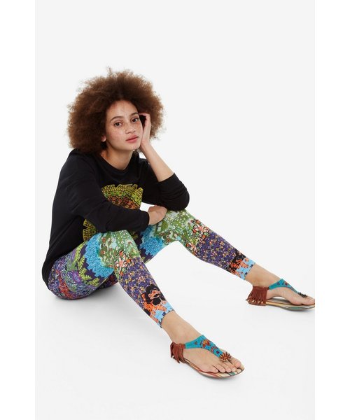 Desigual（デシグアル）の「ジャングルプリント柄レギンス JOHANNA（レギンス/スパッツ・レディース・ブルー・S/M/L/2L）」の6枚目の写真
