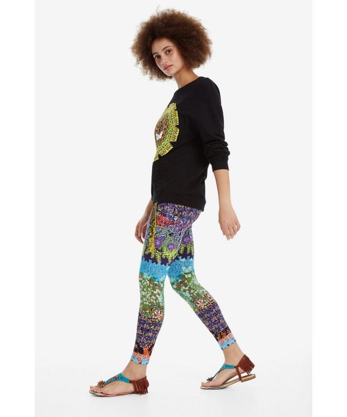 Desigual（デシグアル）の「ジャングルプリント柄レギンス JOHANNA（レギンス/スパッツ・レディース・ブルー・S/M/L/2L）」の7枚目の写真