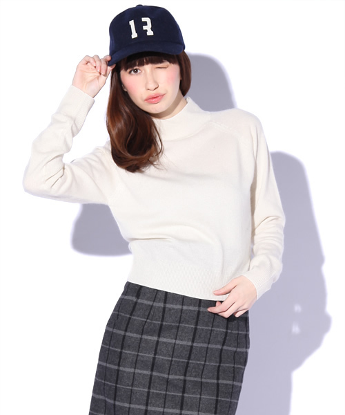 Ray BEAMS（レイビームス）の「□Ray BEAMS / 12G ハイネック プルオーバー（ニット/セーター・レディース・オフホワイト/ライトグレー/ワイン/ネイビー・ONE SIZE）」の2枚目の写真