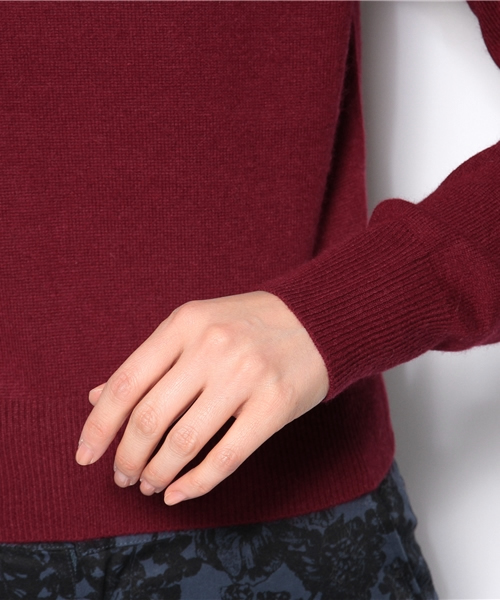 Ray BEAMS（レイビームス）の「□Ray BEAMS / 12G ハイネック プルオーバー（ニット/セーター・レディース・オフホワイト/ライトグレー/ワイン/ネイビー・ONE SIZE）」の9枚目の写真