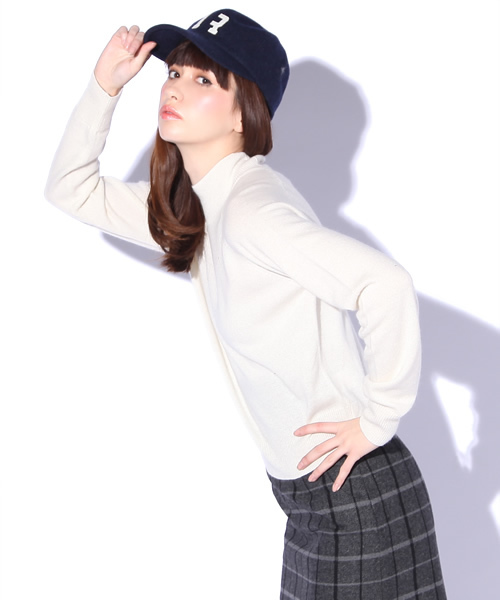 Ray BEAMS（レイビームス）の「□Ray BEAMS / 12G ハイネック プルオーバー（ニット/セーター・レディース・オフホワイト/ライトグレー/ワイン/ネイビー・ONE SIZE）」の11枚目の写真