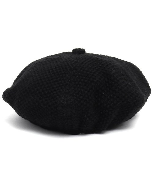 Ampersand（アンパサンド）の「モチーフ付きベレー帽（ハンチング/ベレー帽・キッズ・アイボリー/ブラック・48/46）」の7枚目の写真