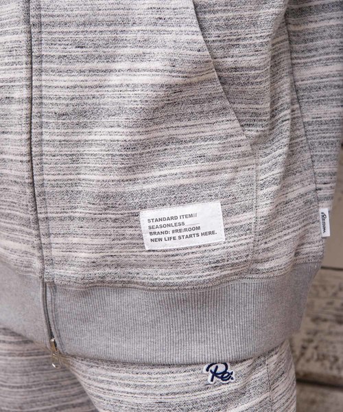 #Re:room(リルーム)の「Reワッペンスタンダードスウェットジップパーカー(パーカー・メンズ・ブラック/ベージュ/グレー・SMALL/MEDIUM/LARGE)」の9枚目の写真
