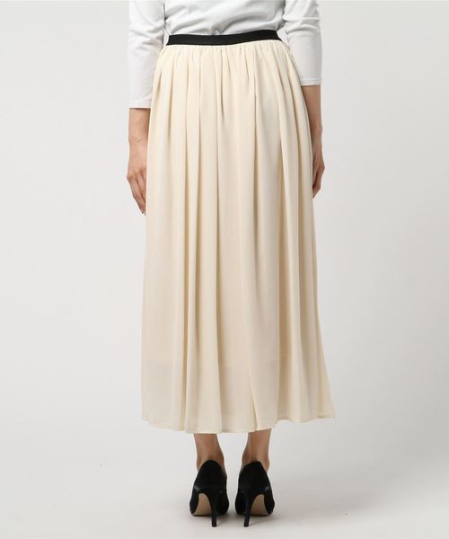 RUDY(ルディー)の「ジョーゼットプリーツスカート(スカート・レディース・ライトグレー/ブラック/ホワイト/グリーン・LARGE/MEDIUM)」の5枚目の写真