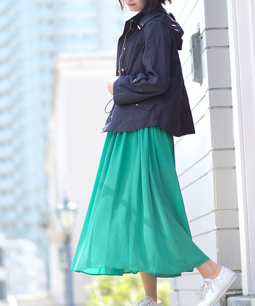 RUDY(ルディー)の「ジョーゼットプリーツスカート(スカート・レディース・ライトグレー/ブラック/ホワイト/グリーン・LARGE/MEDIUM)」の17枚目の写真