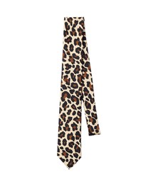 JOHN LAWRENCE SULLIVAN | LEOPARD PRINTED SILK NECK TIE(ネクタイ)