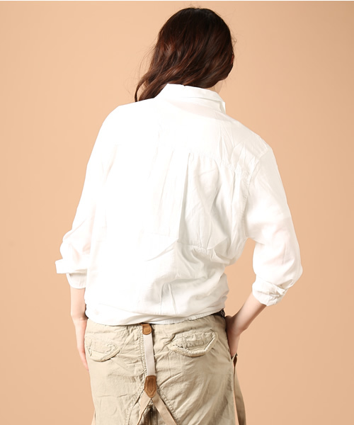 goa(ゴア)の「2wayボーイズシャツ(シャツ/ブラウス・レディース・アイボリー/ベージュ/カーキ・FREE)」の5枚目の写真