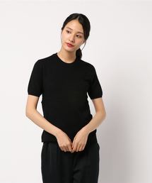 AMERICAN HOLIC | クルーネック半袖ニットプルオーバー(ニット/セーター)