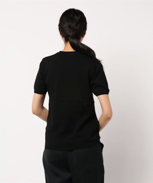 AMERICAN HOLIC（アメリカンホリック）の「クルーネック半袖ニットプルオーバー＊（ニット/セーター・レディース・ブラック系その他4/ピンク/イエロー/ブルー/その他7/ブラック/ベージュ/オフホワイト・L/M）」の10枚目の写真