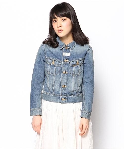 NANO universe（ナノユニバース）の「Lee/109YJ RIDERS JACKET (BLUE)（デニムジャケット・レディース・ブルー・SMALL）」の2枚目の写真