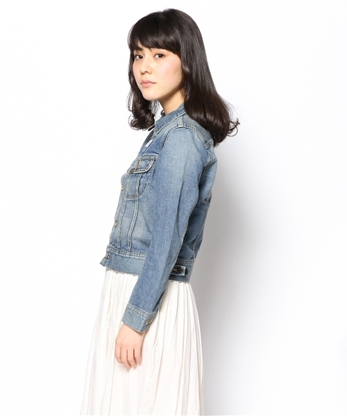 NANO universe（ナノユニバース）の「Lee/109YJ RIDERS JACKET (BLUE)（デニムジャケット・レディース・ブルー・SMALL）」の3枚目の写真