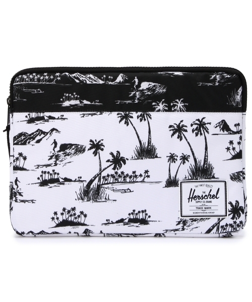 BEAUTY&YOUTH UNITED ARROWS(ビューティーアンドユースユナイテッドアローズ)の「【別注】<Herschel Supply for BY>MACCASE 13inch ALOHA/PCケース(スマホケース/カバー・メンズ・ホワイト/ブラック・ONE)」の2枚目の写真