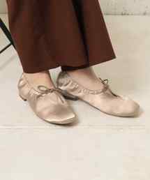 one after another NICE CLAUP | リボンつきバブーシュ(バレエシューズ)